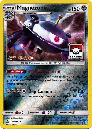 Magnezone (83/156) (League Promo 4th Place) [Sun & Moon: Ultra Prism] | Deep Dive Games St. Marys