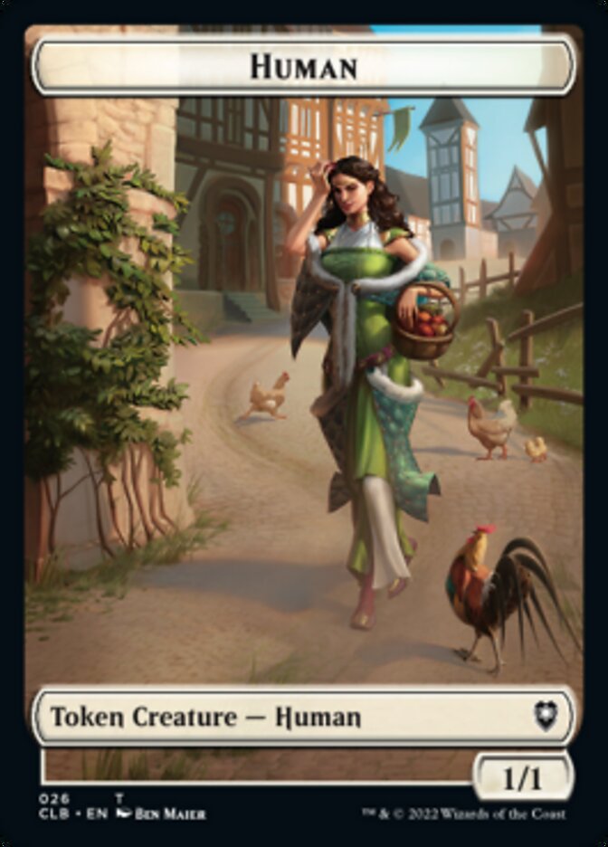 Spider // Human Double-Sided Token [Commander Legends: Battle for Baldur's Gate Tokens] | Deep Dive Games St. Marys
