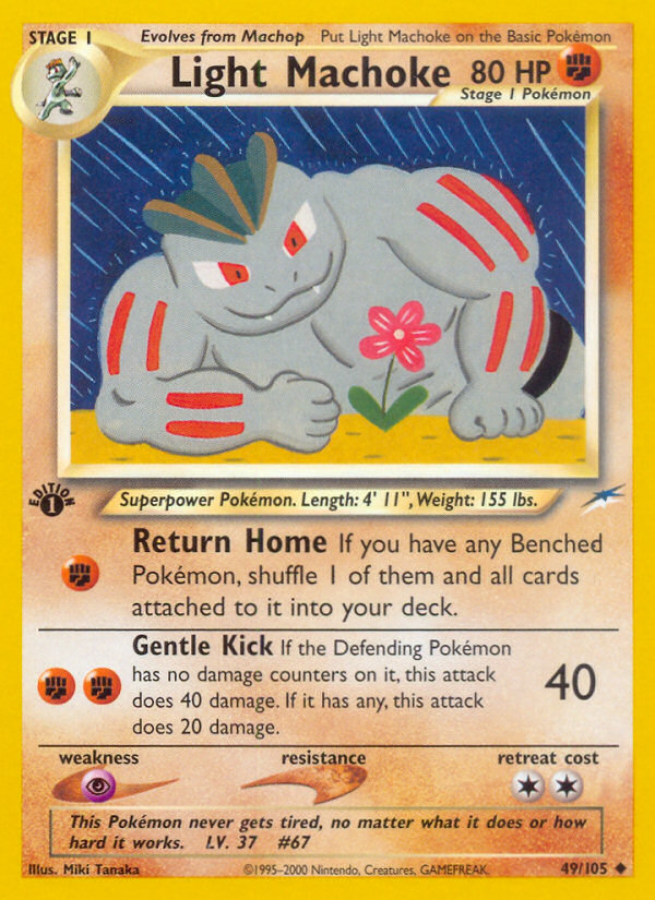 Light Machoke (49/105) [Neo Destiny 1st Edition] | Deep Dive Games St. Marys