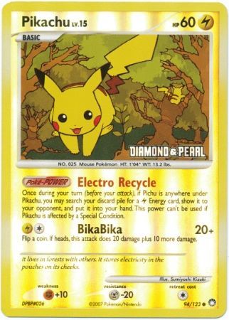 Pikachu (94/123) [Burger King Promos: 2008 Collection] | Deep Dive Games St. Marys