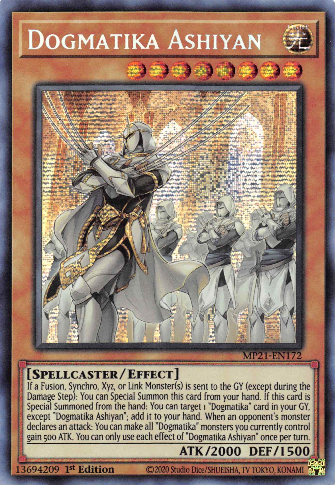 Dogmatika Ashiyan [MP21-EN172] Prismatic Secret Rare | Deep Dive Games St. Marys