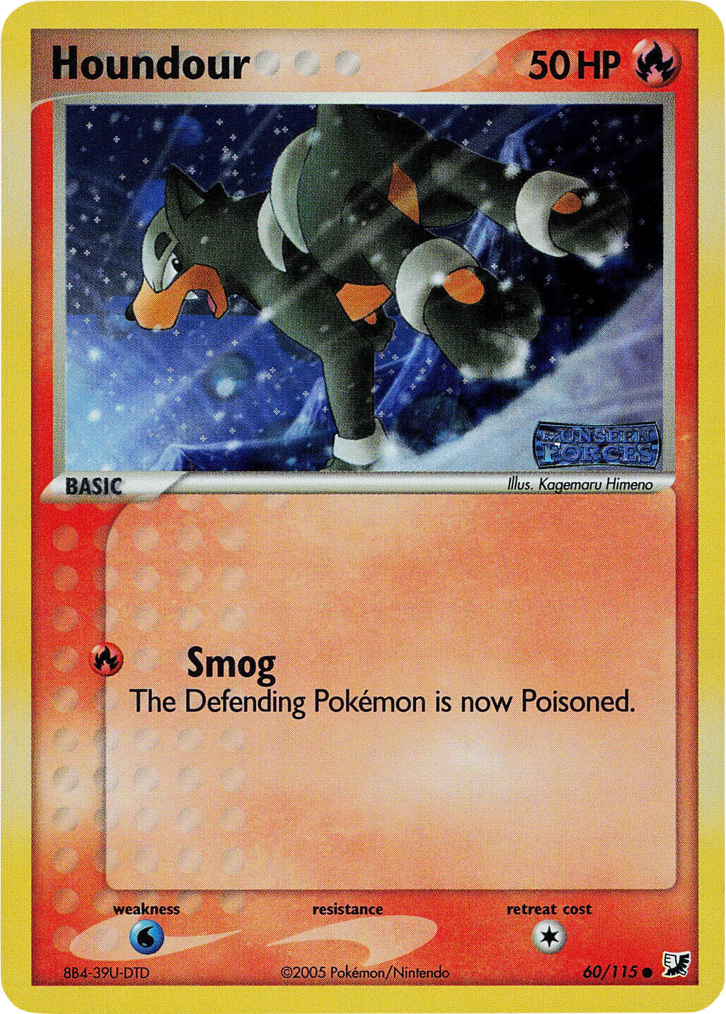 Houndour (60/115) (Stamped) [EX: Unseen Forces] | Deep Dive Games St. Marys