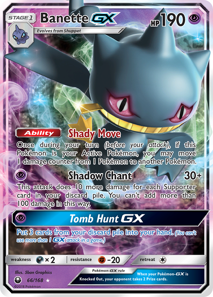 Banette GX (66/168) [Sun & Moon: Celestial Storm] | Deep Dive Games St. Marys