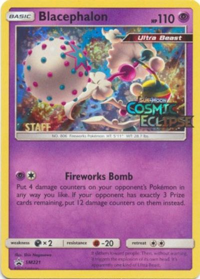 Blacephalon (SM221) (Staff Prerelease Promo) [Sun & Moon: Black Star Promos] | Deep Dive Games St. Marys