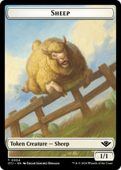 Sheep // Plot Double-Sided Token [Outlaws of Thunder Junction Tokens] | Deep Dive Games St. Marys