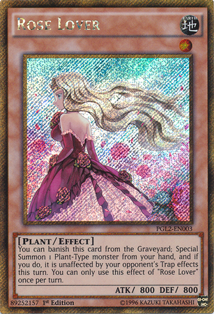 Rose Lover [PGL2-EN003] Gold Secret Rare | Deep Dive Games St. Marys