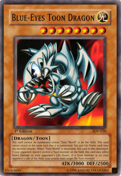 Blue-Eyes Toon Dragon [SDP-020] Common | Deep Dive Games St. Marys