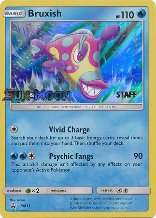 Bruxish (SM11) (Staff Prerelease Promo) [Sun & Moon: Black Star Promos] | Deep Dive Games St. Marys