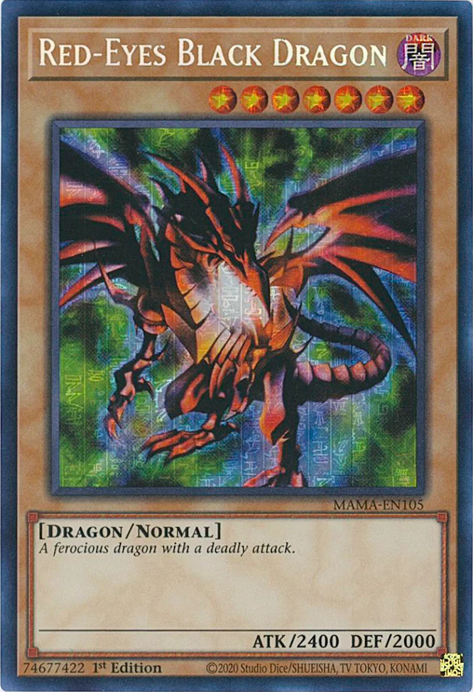 Red-Eyes Black Dragon [MAMA-EN105] Secret Pharaoh's Rare | Deep Dive Games St. Marys