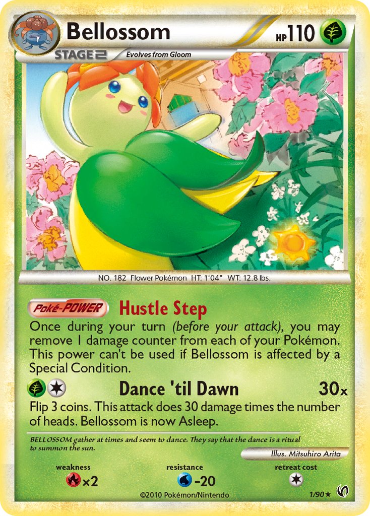 Bellossom (1/90) (Theme Deck Exclusive) [HeartGold & SoulSilver: Undaunted] | Deep Dive Games St. Marys