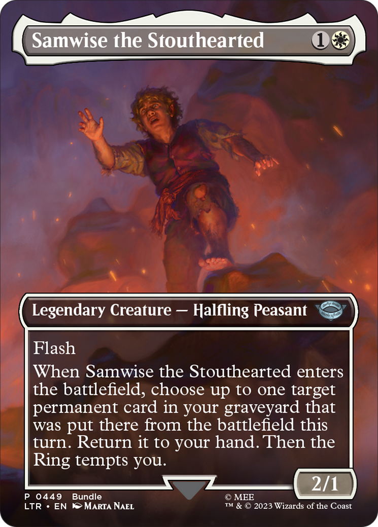 Samwise the Stouthearted (Borderless Alternate Art) [The Lord of the Rings: Tales of Middle-Earth] | Deep Dive Games St. Marys