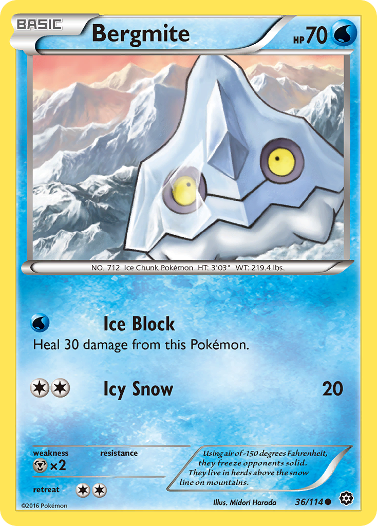 Bergmite (36/114) [XY: Steam Siege] | Deep Dive Games St. Marys