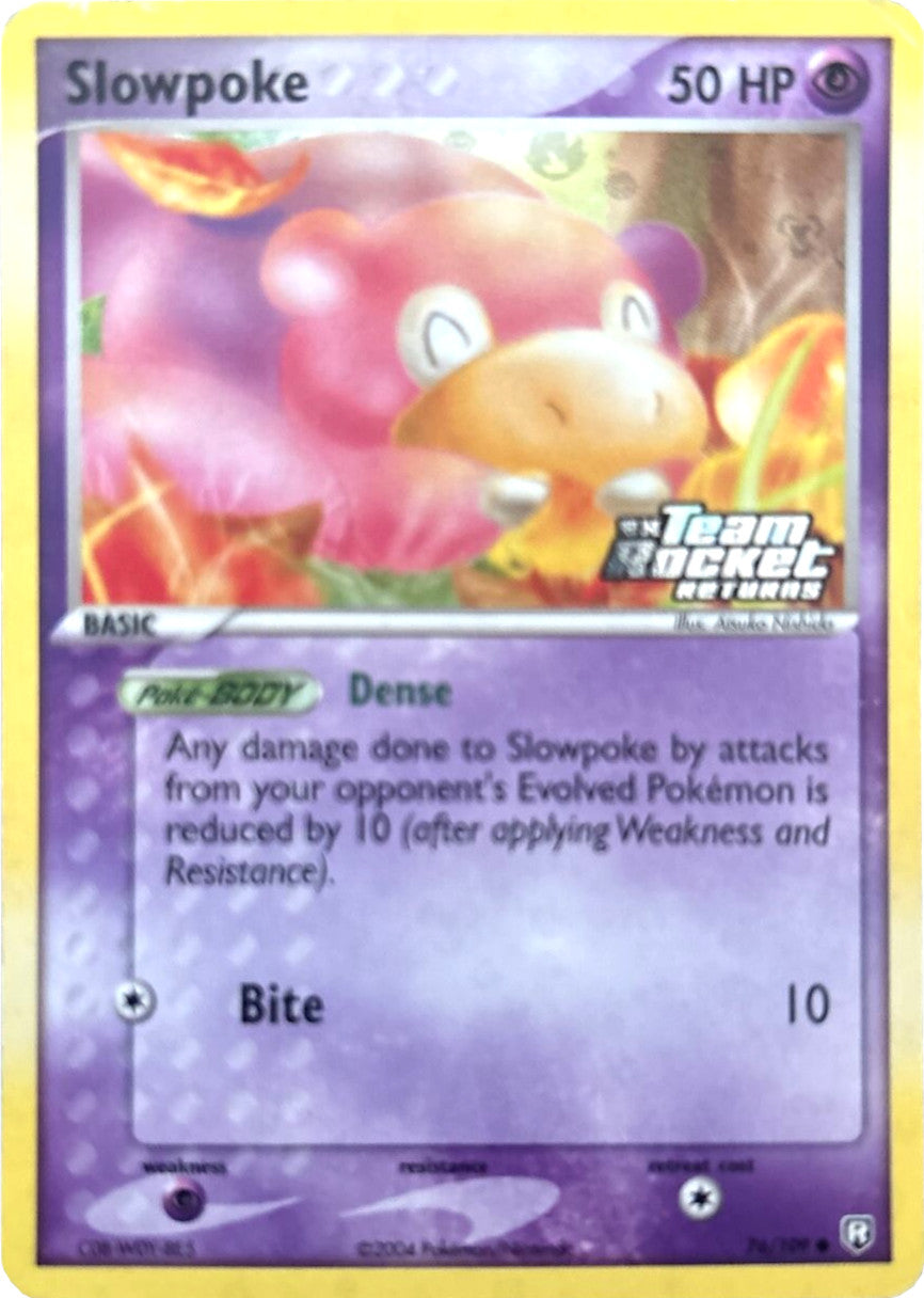 Slowpoke (76/109) (Stamped) [EX: Team Rocket Returns] | Deep Dive Games St. Marys