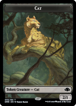 Cat Token (003) [Dominaria Remastered Tokens] | Deep Dive Games St. Marys