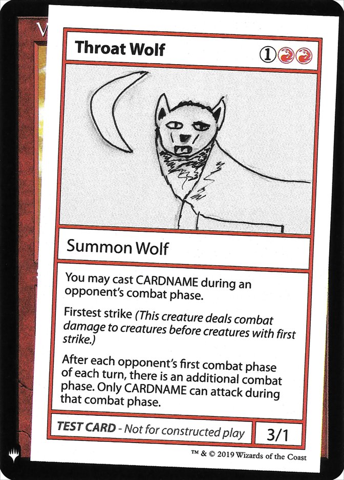 Throat Wolf [Mystery Booster Playtest Cards] | Deep Dive Games St. Marys