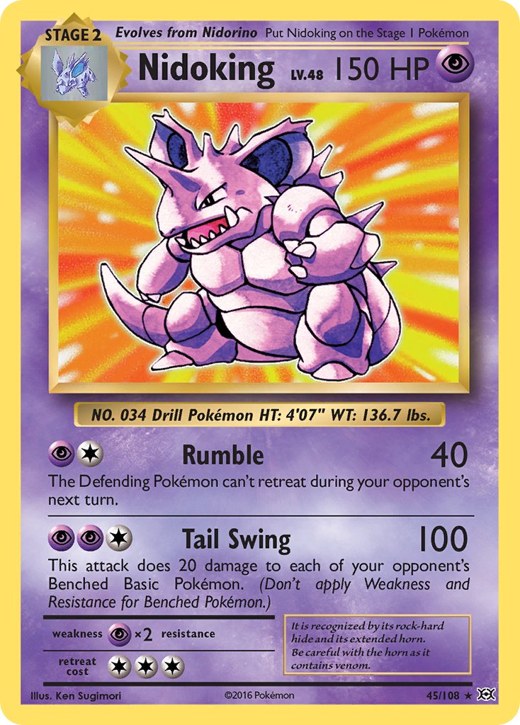 Nidoking (45/108) (Theme Deck Exclusive) [XY: Evolutions] | Deep Dive Games St. Marys