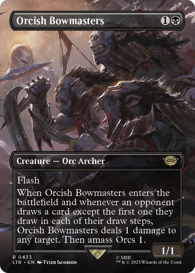 Orcish Bowmasters (Borderless Alternate Art) [The Lord of the Rings: Tales of Middle-Earth] | Deep Dive Games St. Marys