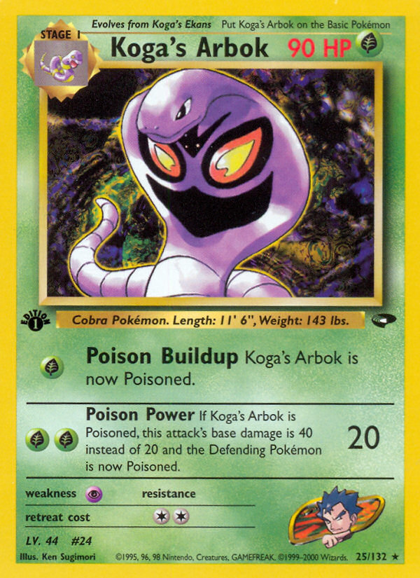 Koga's Arbok (25/132) [Gym Challenge 1st Edition] | Deep Dive Games St. Marys