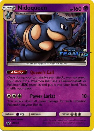 Nidoqueen (SM160) (Staff) [Sun & Moon: Black Star Promos] | Deep Dive Games St. Marys