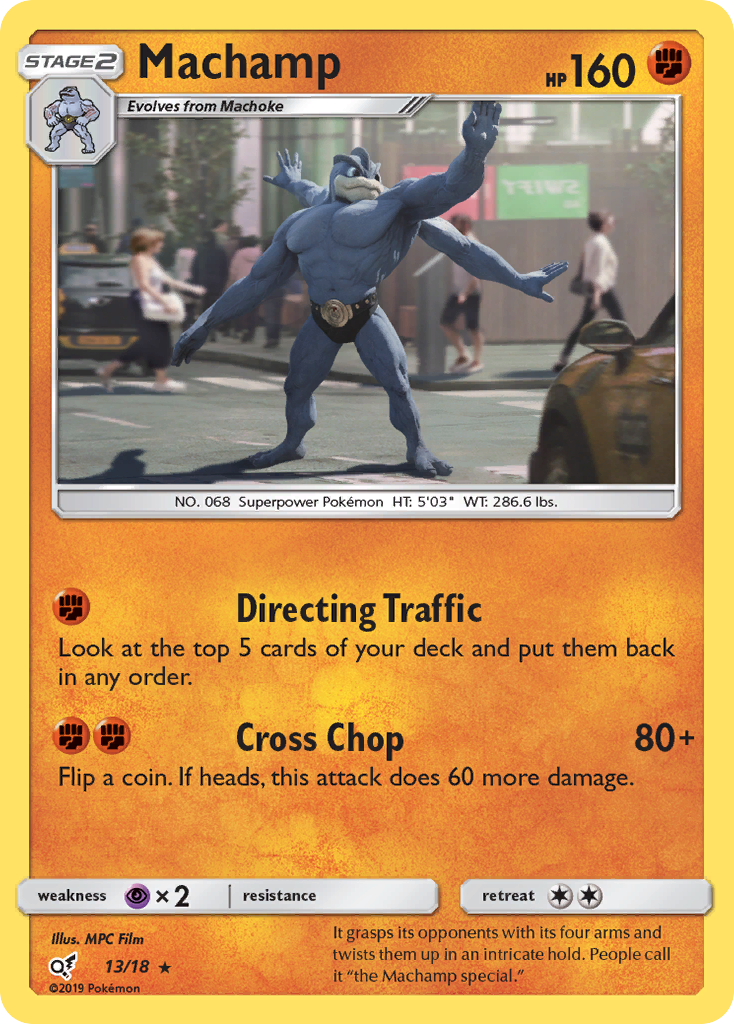 Machamp (13/18) [Sun & Moon: Detective Pikachu] | Deep Dive Games St. Marys