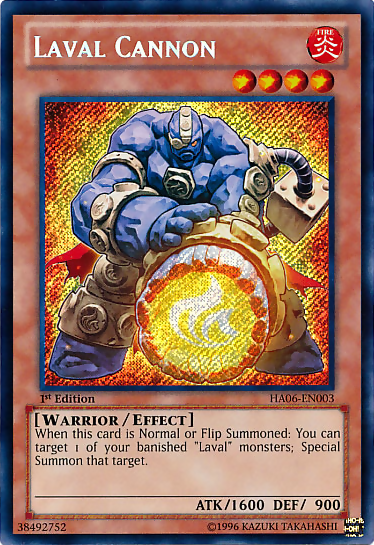 Laval Cannon [HA06-EN003] Secret Rare | Deep Dive Games St. Marys