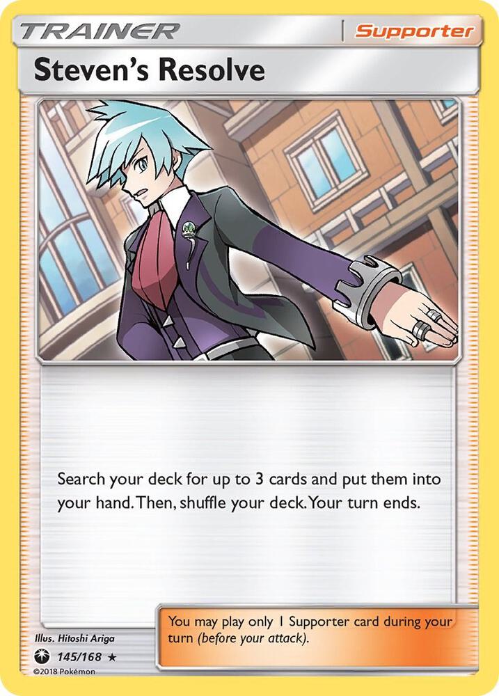 Steven's Resolve (145/168) [Sun & Moon: Celestial Storm] | Deep Dive Games St. Marys