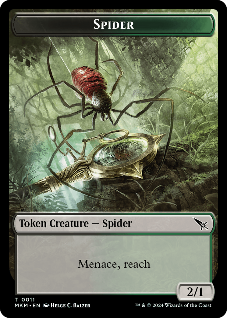 Spider Token [Murders at Karlov Manor Tokens] | Deep Dive Games St. Marys