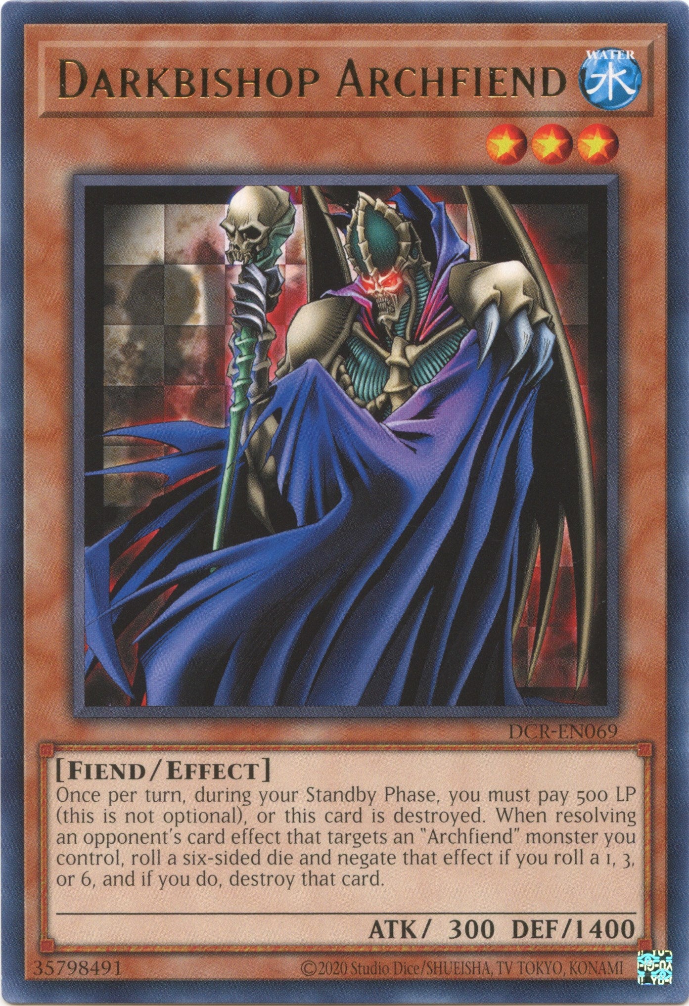 Darkbishop Archfiend (25th Anniversary) [DCR-EN069] Rare | Deep Dive Games St. Marys