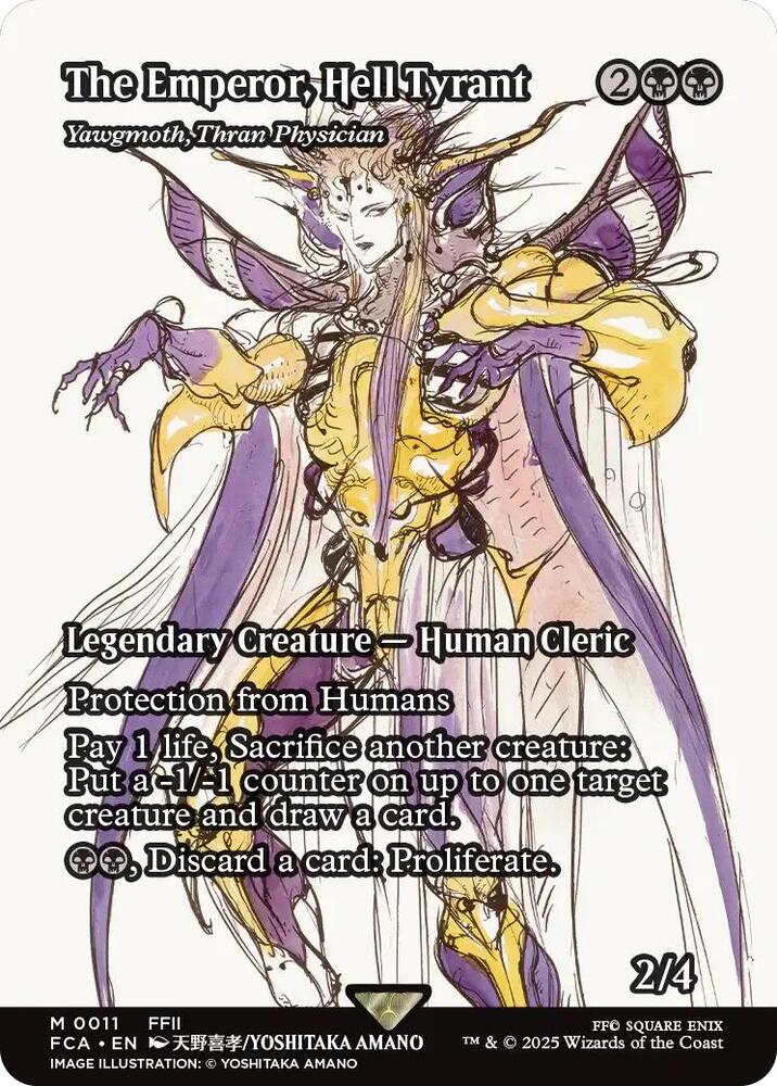 The Emperor, Hell Tyrant - Yawgmoth, Thran Physician (Showcase) [FINAL FANTASY : Through the Ages] | Deep Dive Games St. Marys