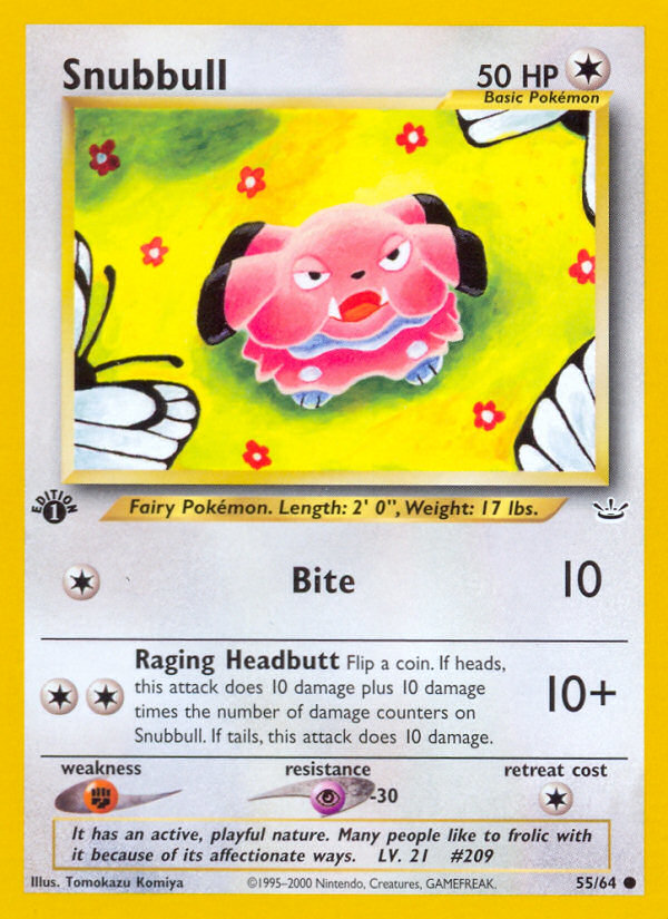 Snubbull (55/64) [Neo Revelation 1st Edition] | Deep Dive Games St. Marys