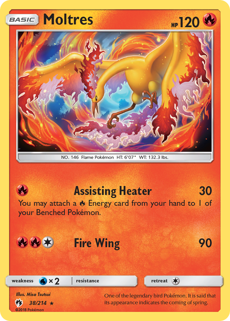 Moltres (38/214) [Sun & Moon: Lost Thunder] | Deep Dive Games St. Marys