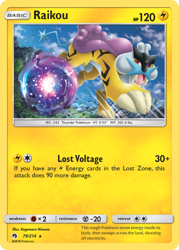Raikou (79/214) [Sun & Moon: Lost Thunder] | Deep Dive Games St. Marys
