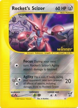 Rocket's Scizor (4) (Jumbo Card) [Best of Promos] | Deep Dive Games St. Marys