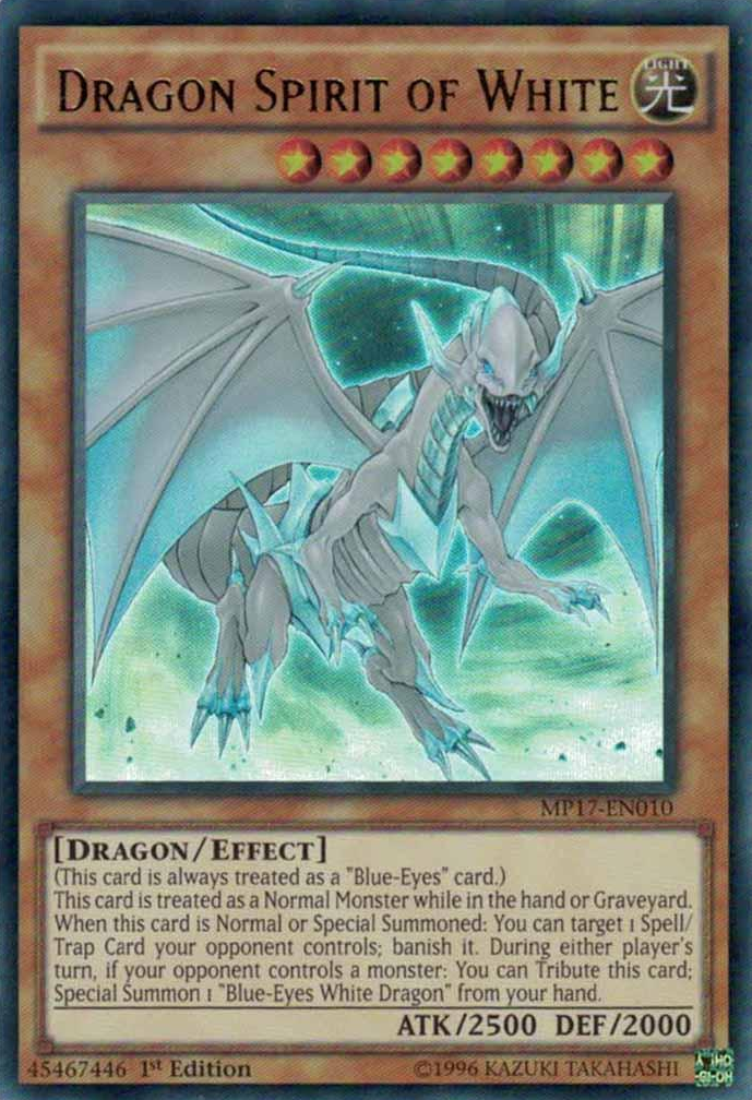 Dragon Spirit of White [MP17-EN010] Ultra Rare | Deep Dive Games St. Marys