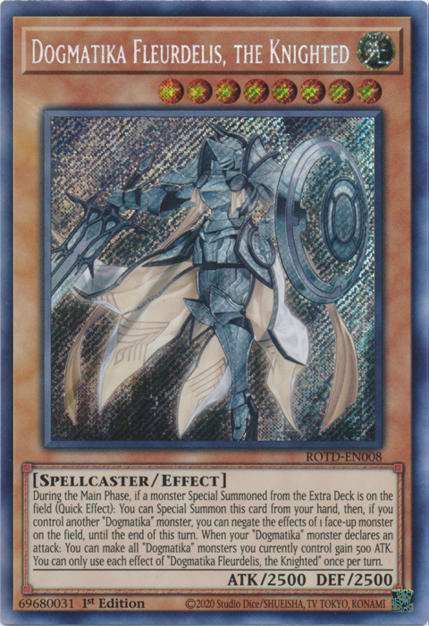 Dogmatika Fleurdelis, the Knighted [ROTD-EN008] Secret Rare | Deep Dive Games St. Marys