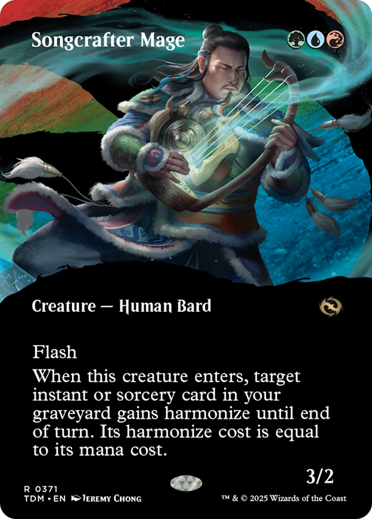 Songcrafter Mage (Borderless) [Tarkir: Dragonstorm] | Deep Dive Games St. Marys