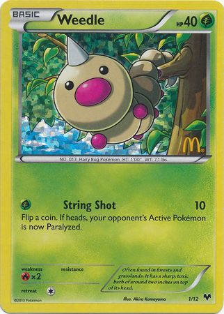 Weedle (1/12) [McDonald's Promos: 2014 Collection] | Deep Dive Games St. Marys