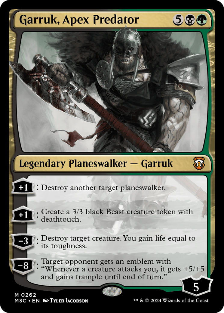 Garruk, Apex Predator (Ripple Foil) [Modern Horizons 3 Commander] | Deep Dive Games St. Marys