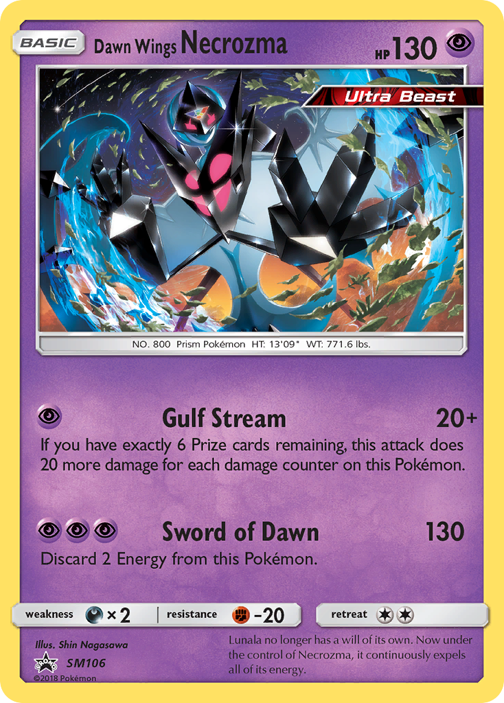 Dawn Wings Necrozma (SM106) [Sun & Moon: Black Star Promos] | Deep Dive Games St. Marys