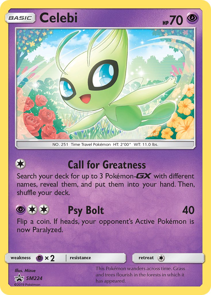 Celebi (SM224) [Sun & Moon: Black Star Promos] | Deep Dive Games St. Marys