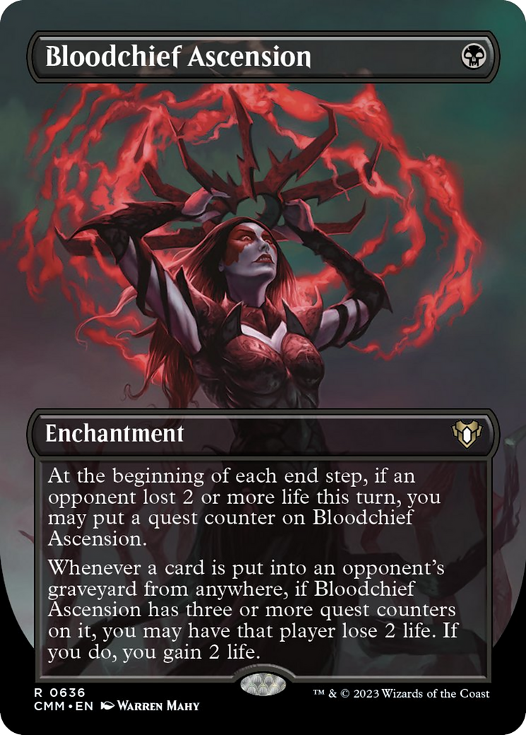 Bloodchief Ascension (Borderless Alternate Art) [Commander Masters] | Deep Dive Games St. Marys