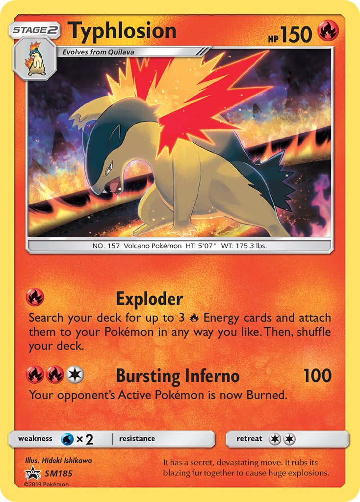 Typhlosion (SM185) [Sun & Moon: Black Star Promos] | Deep Dive Games St. Marys