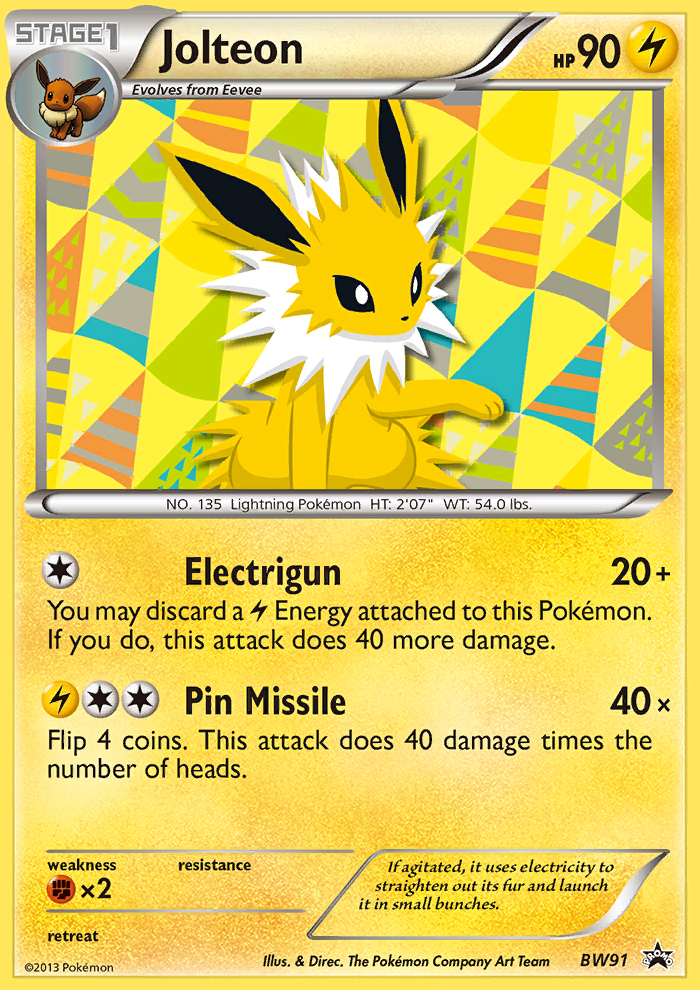 Jolteon (BW91) [Black & White: Black Star Promos] | Deep Dive Games St. Marys