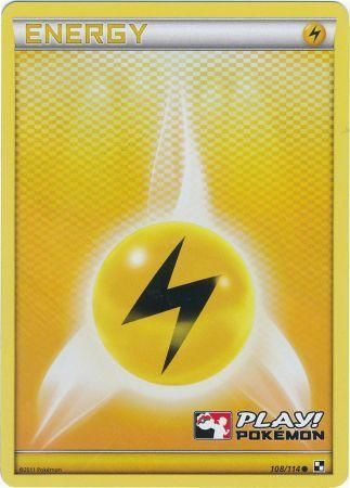 Lightning Energy (108/114) (Play Pokemon Promo) [Black & White: Base Set] | Deep Dive Games St. Marys