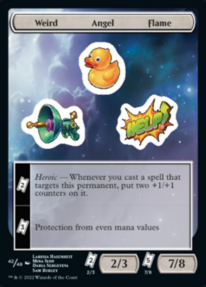 Weird Angel Flame [Unfinity Stickers] | Deep Dive Games St. Marys
