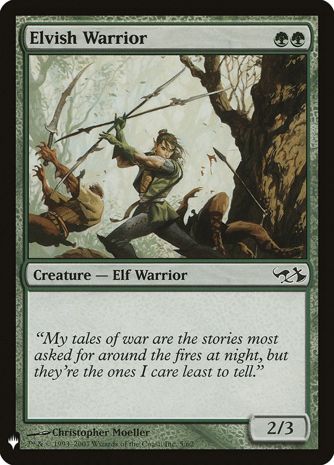 Elvish Warrior [Mystery Booster] | Deep Dive Games St. Marys