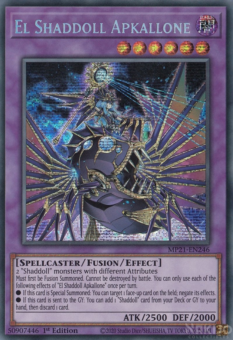 El Shaddoll Apkallone [MP21-EN246] Prismatic Secret Rare | Deep Dive Games St. Marys