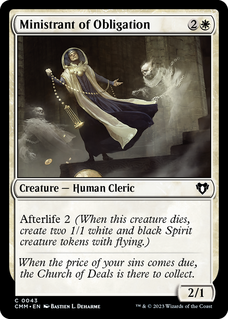 Ministrant of Obligation [Commander Masters] | Deep Dive Games St. Marys