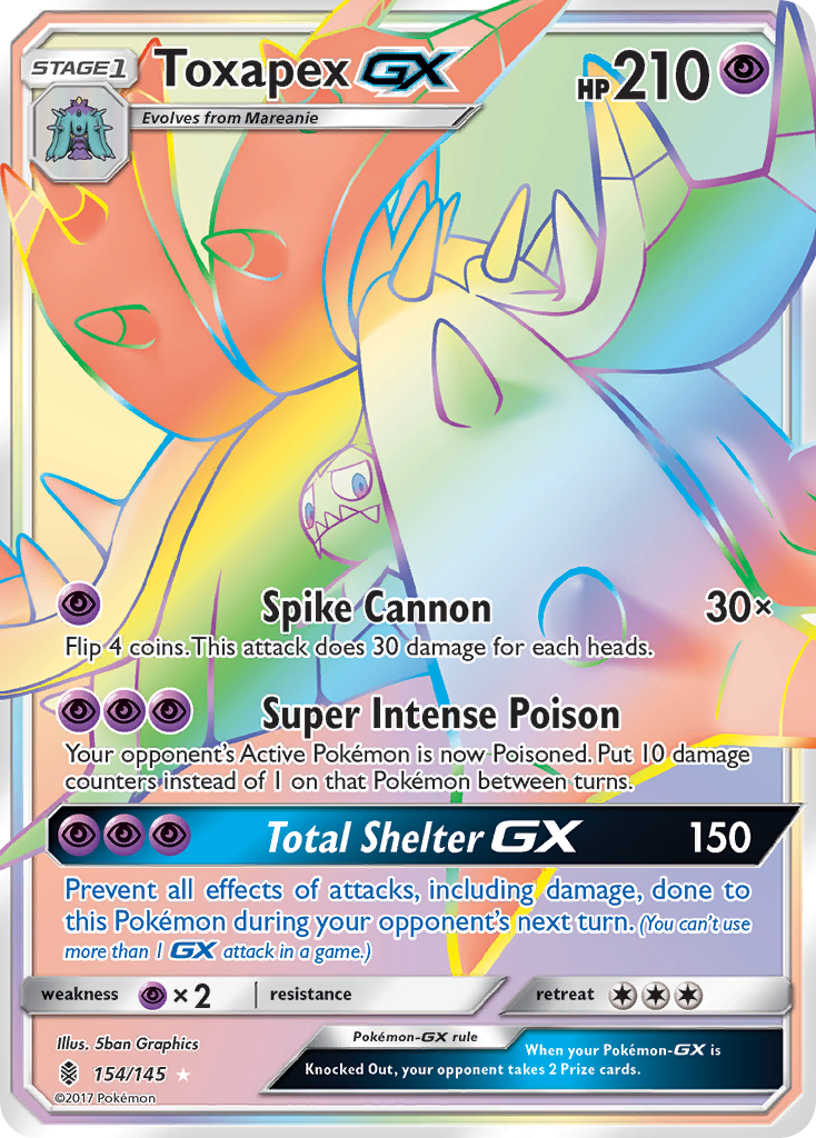 Toxapex GX (154/145) [Sun & Moon: Guardians Rising] | Deep Dive Games St. Marys