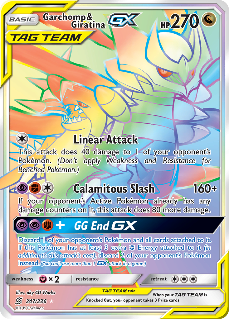 Garchomp & Giratina GX (247/236) [Sun & Moon: Unified Minds] | Deep Dive Games St. Marys